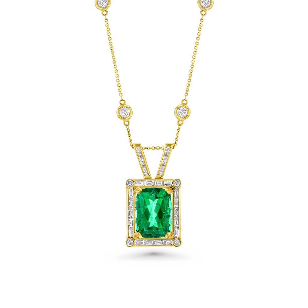 1.00 Carat Heart Diamond Pendant in 14k White Gold – Greenleaf Diamonds